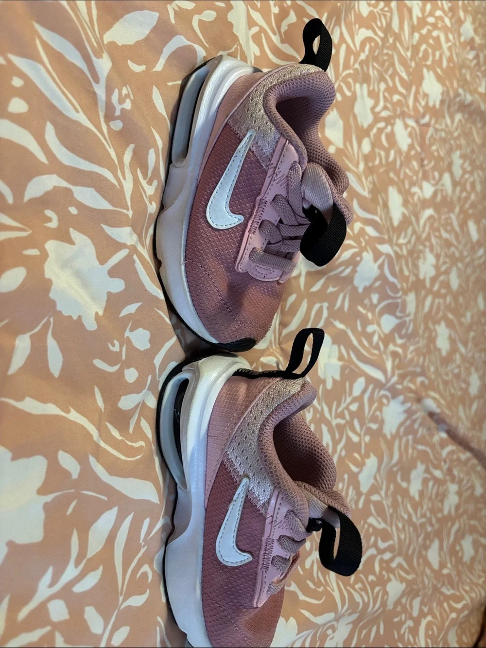 Nike Kids Pink Mesh Sneakers with White Swoosh